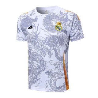 Camiseta Entrenamiento Real Madrid 2024/2025 Blanco Gris 2