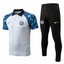 Polo Chelsea Conjunto Completo 2022/2023 Blanco