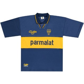 Primera Equipación Tailandia Camiseta Boca Juniors Retro 1994 1995 Azul