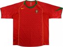 Primera Equipación Tailandia Camiseta Portugal Retro 2004 Rojo