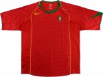 Primera Equipación Tailandia Camiseta Portugal Retro 2004 Rojo Primera Equipación Tailandia Camiseta Portugal Retro 2004 Rojo