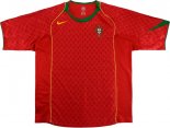 Primera Equipación Tailandia Camiseta Portugal Retro 2004 Rojo