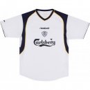 Segunda Equipación Tailandia Camiseta Liverpool Retro 2001 2003 Blanco