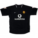 Segunda Equipación Tailandia Camiseta Manchester United Retro 2003 2005 Negro