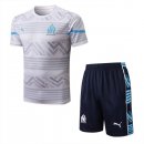 Camiseta Entrenamiento Marsella Conjunto Completo 2022/2023 Blanco