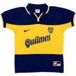 Primera Equipación Tailandia Camiseta Boca Juniors Retro 1999 Azul Amarillo