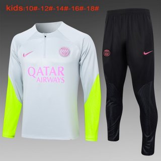 Ninos Sudadera De Training PSG 2024/2025 Gris Rosa