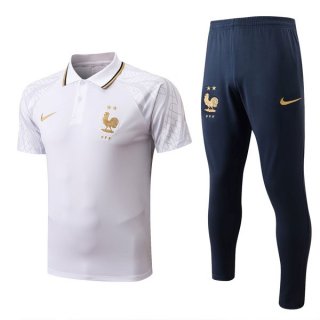 Polo Francia Conjunto Completo 2022/2023 Blanco