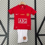 Camiseta Manchester United Primera Equipación Retro Niño 2007 2008 Camiseta Manchester United Primera Equipación Retro Niño 2007 2008