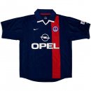 Primera Equipación Tailandia Camiseta Paris Saint Germain Retro 2001 2002 Azul