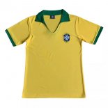 Primera Equipación Tailandia Camiseta Brasil Retro 1957 Amarillo