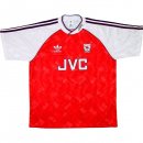 Primera Equipación Tailandia Camiseta Arsenal Retro 1990 1992 Rojo