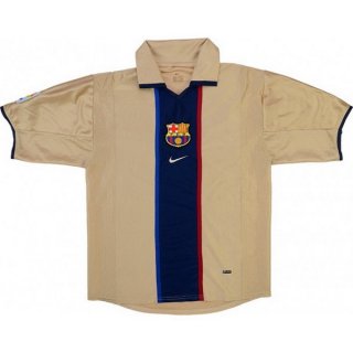 Segunda Equipación Tailandia Camiseta Barcelona Retro 2001 2003 Amarillo