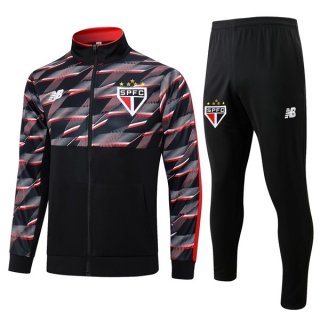 Chandal Sao Paulo 2024/2025 Negro Rojo 3