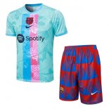 Camiseta Entrenamiento Barcelona Conjunto Completo 2023/2024 Verde