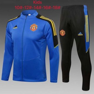 Niño Chandal Manchester United 2022 Azul Negro