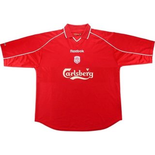 Primera Equipación Tailandia Camiseta Liverpool Retro 2000 2002 Rojo