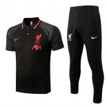 Polo Liverpool Conjunto Completo 2022/2023 Negro