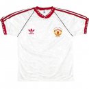 Segunda Equipación Tailandia Camiseta Manchester United Retro 1991 Blanco