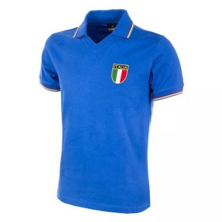 Primera Equipación Tailandia Camiseta Italy Copa Retro 1982 Azul