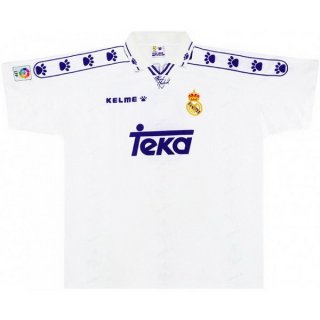 Primera Equipación Tailandia Camiseta Real Madrid Retro 1994 1996 Blanco