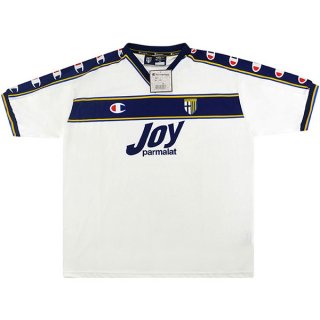 Segunda Equipación Tailandia Camiseta Parma Champion Retro 2001 2002 Blanco