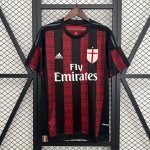 Tailandia Camiseta AC Milan Primera Equipación Retro 2015-2016 Tailandia Camiseta AC Milan Primera Equipación Retro 2015-2016
