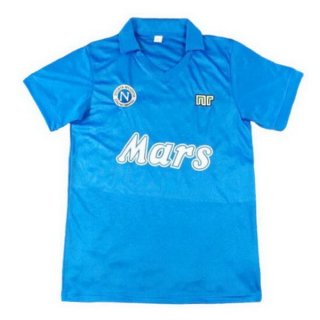 Primera Equipación Tailandia Camiseta Napoli Retro 1998 1999 Azul