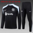 Niños Sudadera De Training Barcelona 2024/2025 Negro Gris 3