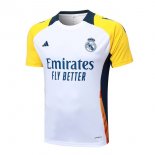 Camiseta Entrenamiento Real Madrid 2024/2025 Blanco Amarillo