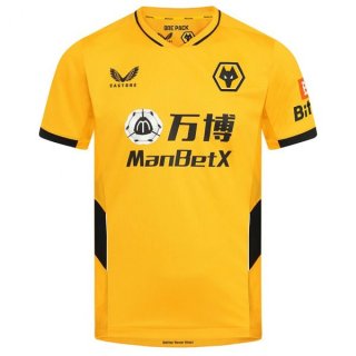 Primera Equipación Camiseta Wolves 2021/2022 Amarillo