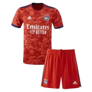 Segunda Equipación Camiseta Lyon Niño 2021/2022 Rojo