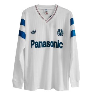 Primera Equipación Tailandia Camiseta Marsella ML Retro 1990 Blanco