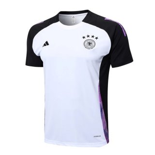 Camiseta Entrenamiento Alemania 2024/2025 Blanco Negro