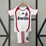 Camiseta AC Milan Segunda Equipación Retro Niño 2006 2007