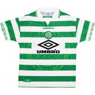 Primera Equipación Tailandia Camiseta Celtic Retro 1997 1999 Verde