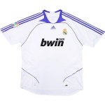 Primera Equipación Tailandia Camiseta Real Madrid Retro 2007 2008 Blanco Primera Equipación Tailandia Camiseta Real Madrid Retro 2007 2008 Blanco