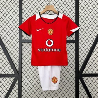 Camiseta Manchester United Primera Equipación Niño Retro 2005 2006