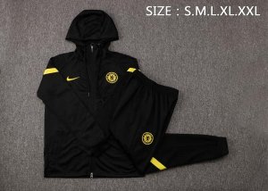 Chandal Con Capucha Chelsea 2022 Negro Amarillo