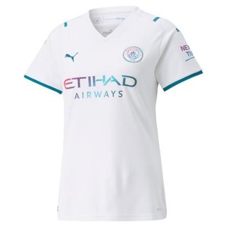 Segunda Equipación Camiseta Manchester City Mujer 2021/2022