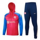 Sudadera Con Capucha Barcelona 2024/2025 Rojo Azul 3