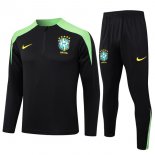 Sudadera De Training Brasil 2024/2025 Negro Verde 3