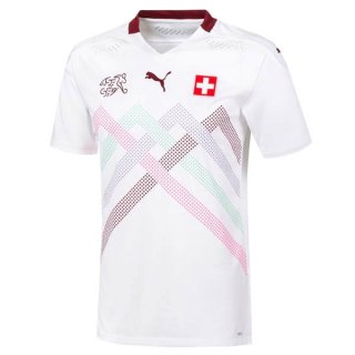 Segunda Equipación Tailandia Camiseta Suiza 2020 Blanco