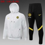 Rompevientos Chelsea Conjunto Completo 2022 Blanco Negro Rompevientos Chelsea Conjunto Completo 2022 Blanco Negro
