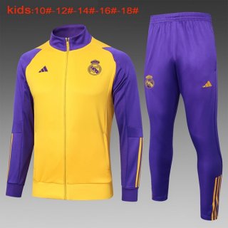 Niños Chandal Real Madrid 2024/2025 Amarillo Purpura 3