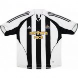 Primera Equipación Tailandia Camiseta Newcastle United Retro 2005 2006 Negro Blanco