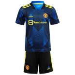 Tercera Equipación Camiseta Manchester United Niño 2021/2022