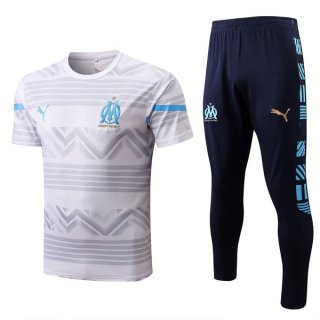 Camiseta Marsella Conjunto Completo 2022/2023 Blanco