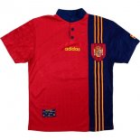 Primera Equipación Tailandia Camiseta España Retro 1996 Rojo