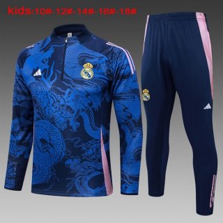 Niños Sudadera De Training Real Madrid 2024/2025 Azul 3